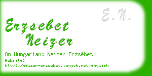 erzsebet neizer business card