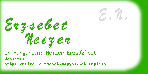 erzsebet neizer business card